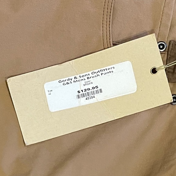 NWT G&S Guide Brush Pants Wheat Lightweight Field Pants size 42 - Picture 10 of 12
